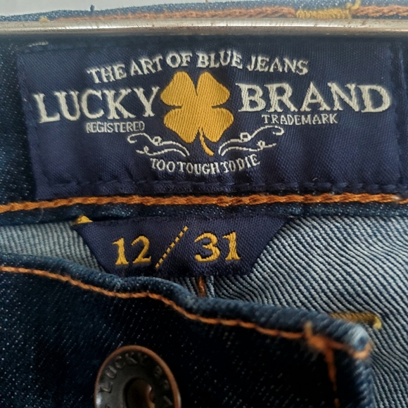 Lucky Brand Women's Dark Washed Boot Cut Mid Rise Jeans Size 12 - Picture 6 of 13